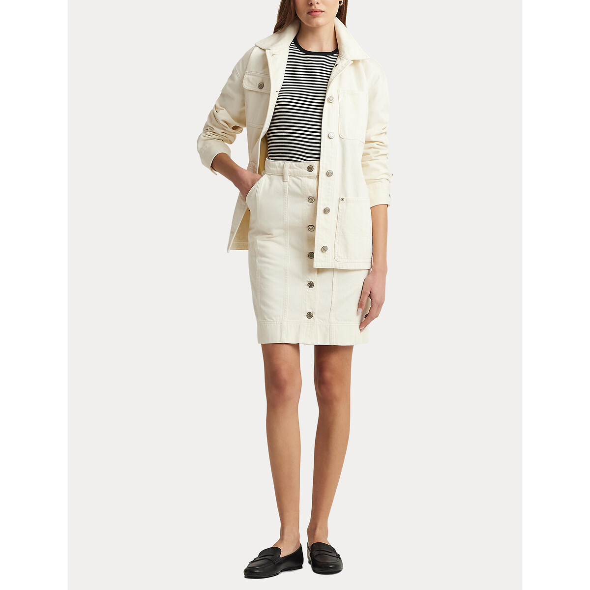 LAUREN RALPH LAUREN<br>Cardigã reto com fecho de botão CAITMIER