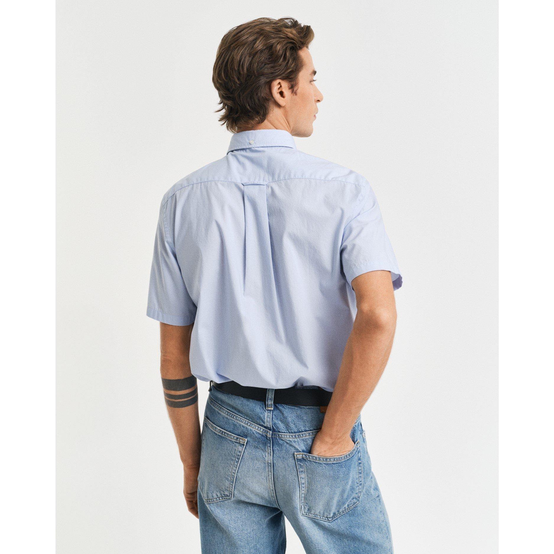 Gant Regular Fit Classic Poplin Short Sleeve Shirt