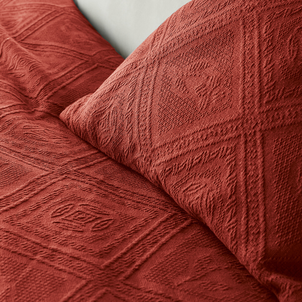 LA REDOUTE INTERIEURS<br>Colcha de algodão jacquard, Indo