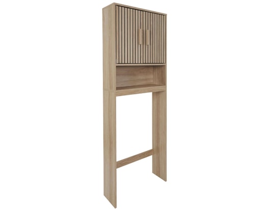 THE HOME DECO FACTORY - Etagère Meuble dessus wc saulk en bois - marron