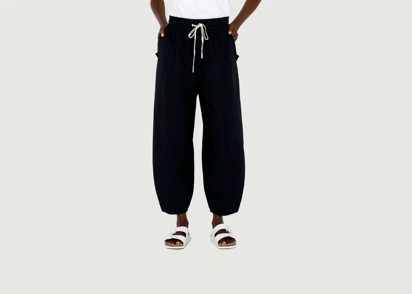 Pantalon esprit boyfriend panneau Maison Lener