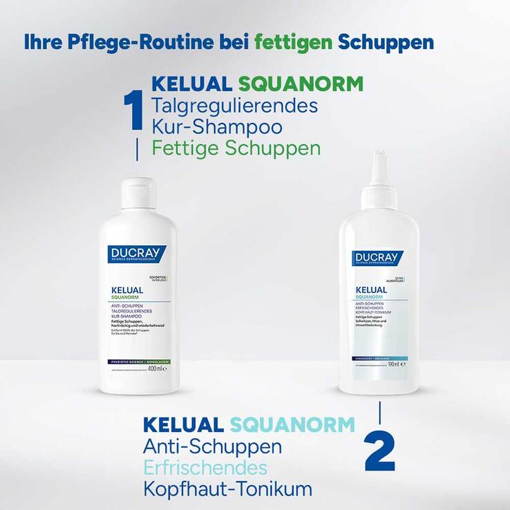 Ducray Kelual Squanorm Anti-Schuppen Shampoo fettig, 400 ml