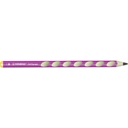 Ergonomischer Dreikant-Bleistift für Linkshänder - STABILO EASYgraph in pink - Einzelstift - Härtegrad B