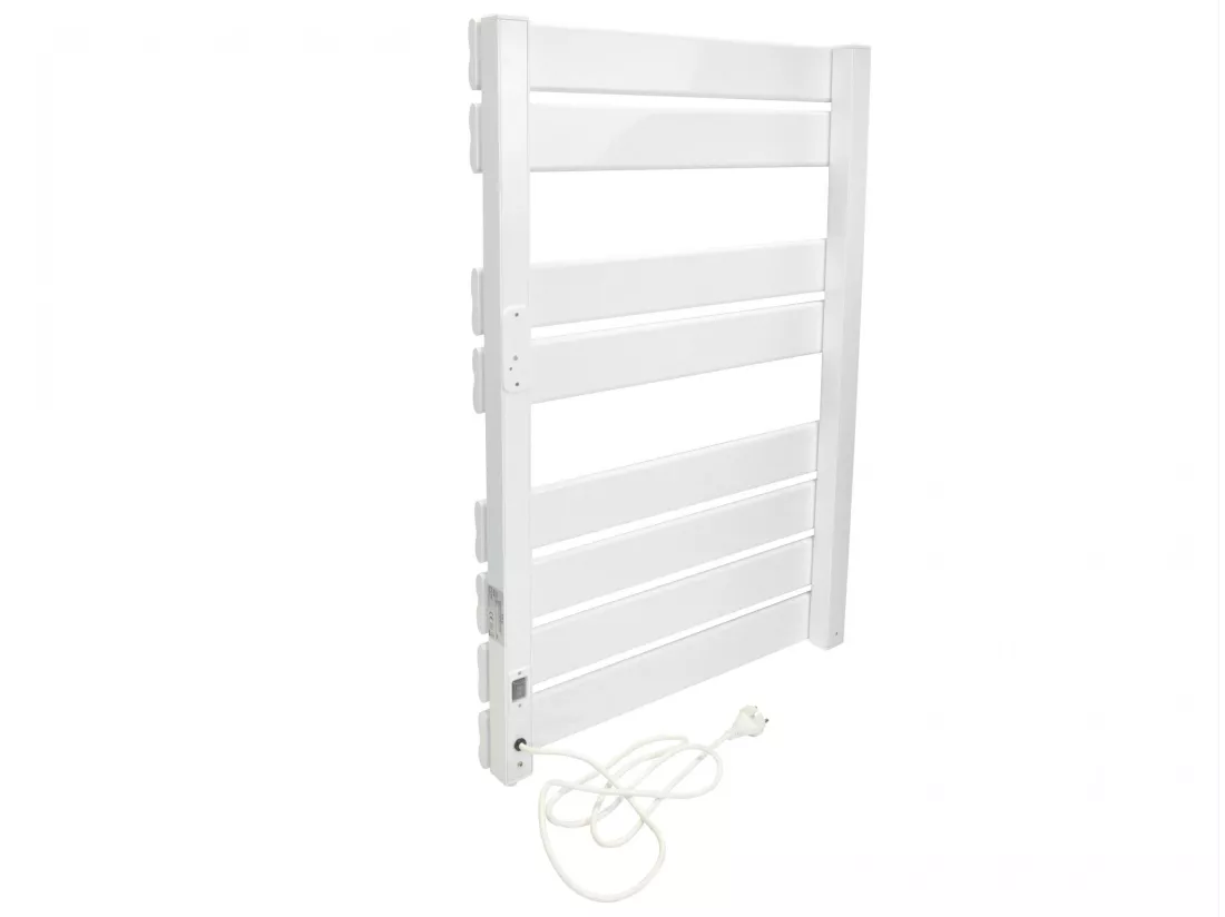 Sèche-serviettes blanc commande sans fil 500W