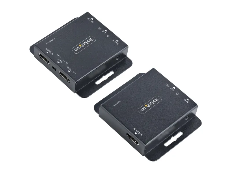 StarTech.com HDMI Extender over CAT6/CAT5, 4K 30Hz/130ft (40m) or 1080p 60Hz/230ft (70m) Video Extender, 4K HDMI over Ethernet Extender, PoC HDMI Transmitter and Receiver Kit, IR Extension - Local Video Output - Video/audio ekspander - HDMI - over CA