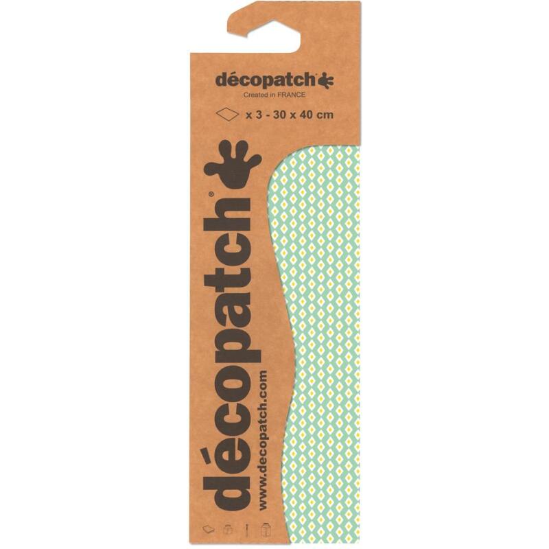 Pochette 3 Feuilles Identiques Ref 734 - Vert