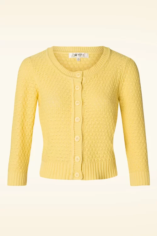 Mak Sweater Jennie vest in babygeel