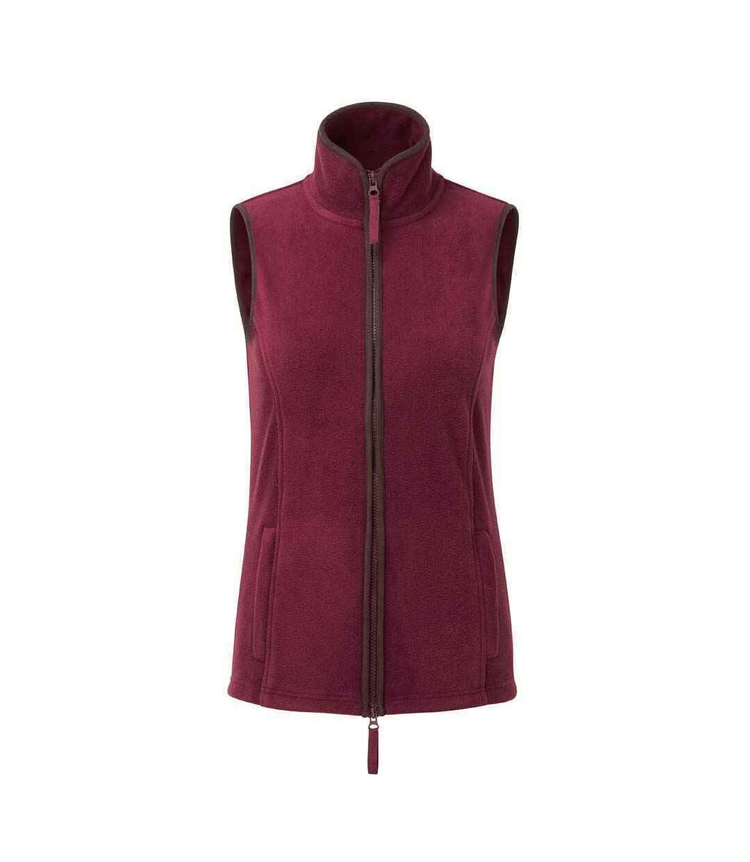 Premier - Veste sans manches ARTISAN - Femme (Bordeaux / Marron) - UTPC4671