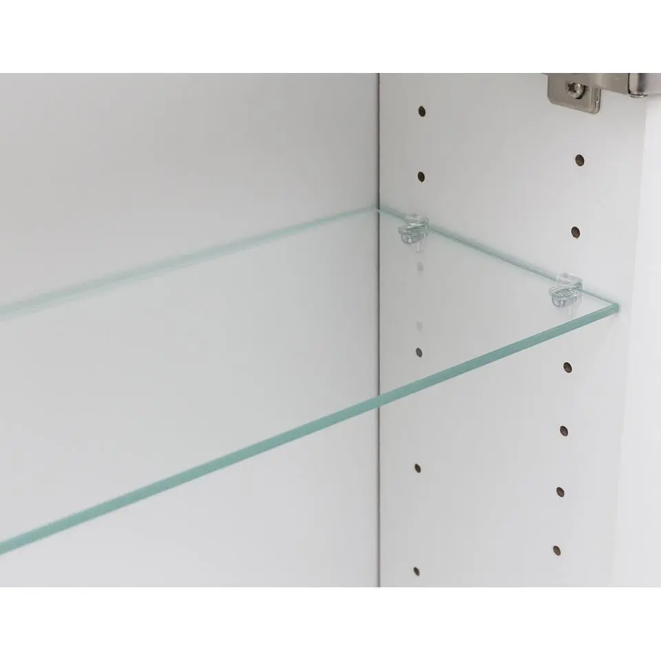 Spiegelkast Bobbi 120cm model 2 3 deuren & ledverlichting - wit
