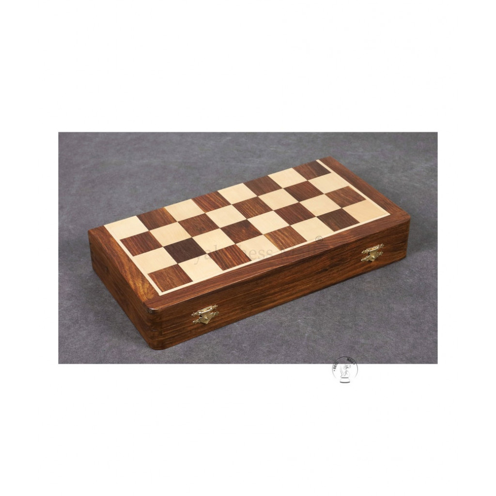 Jeu échecs pliable 50 cm en palissandre n° 5