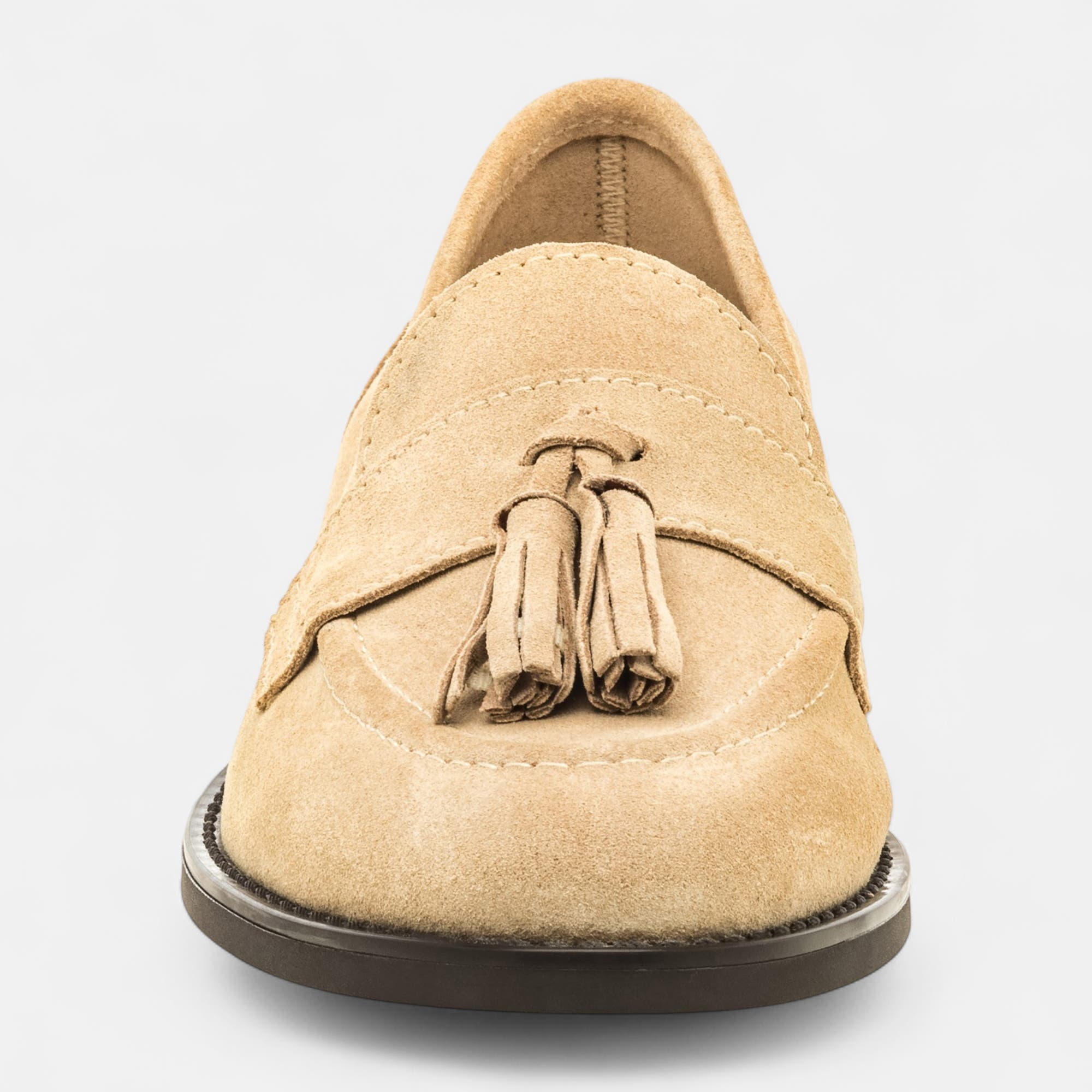 Mocassins Femme en cuir beige
