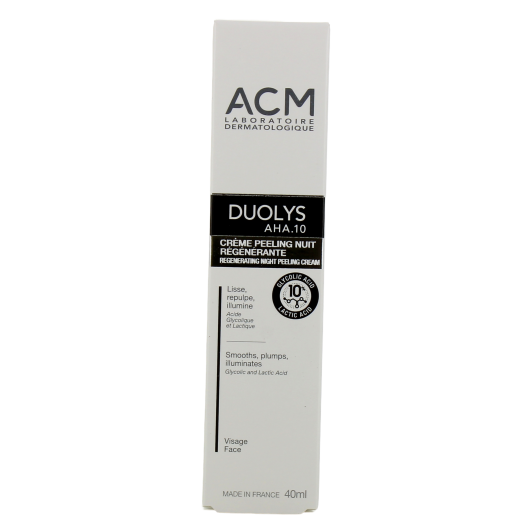 ACM Duolys crème peeling nuit 10% AHA - Lisse, repulpe et illumine