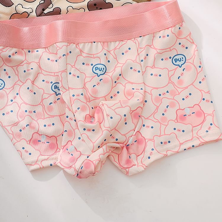 Pancherry - Cartoon Print Boxershorts / Set