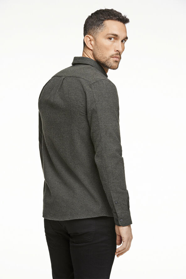 Lindbergh Brushed twill shirt L/S Army