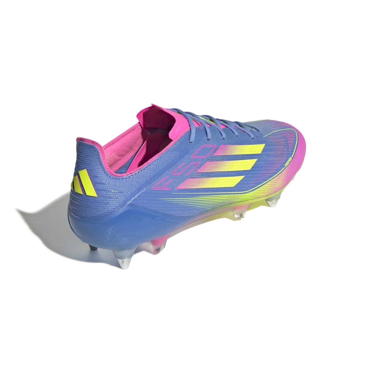 Adidas F50 Elite IJzeren-Nop Voetbalschoenen (SG) Blauw Neongeel Roze