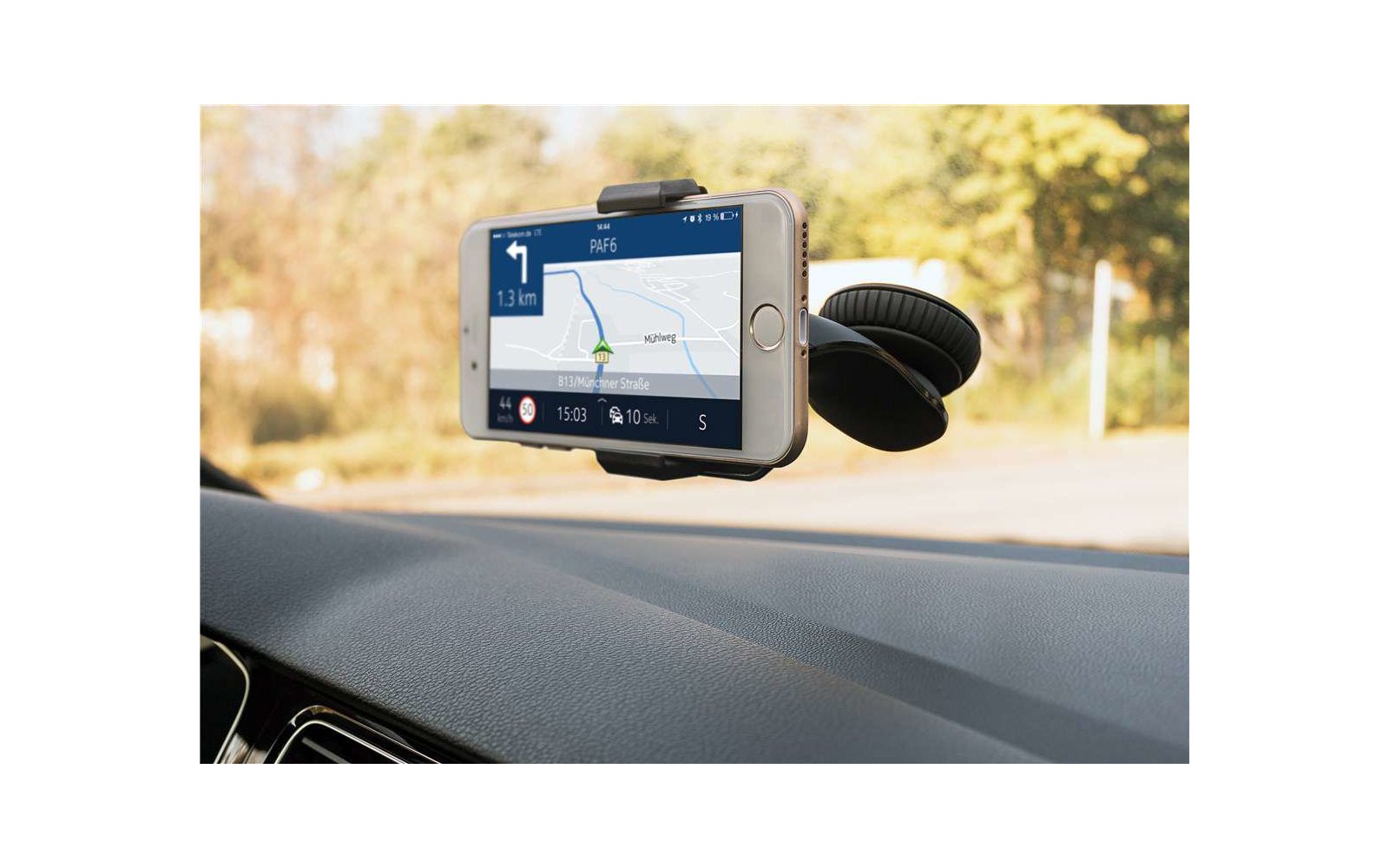 Goobay HALTER Universal (Saugfuß) Long LC Saugnapf Smartphone KfZ-Halterung