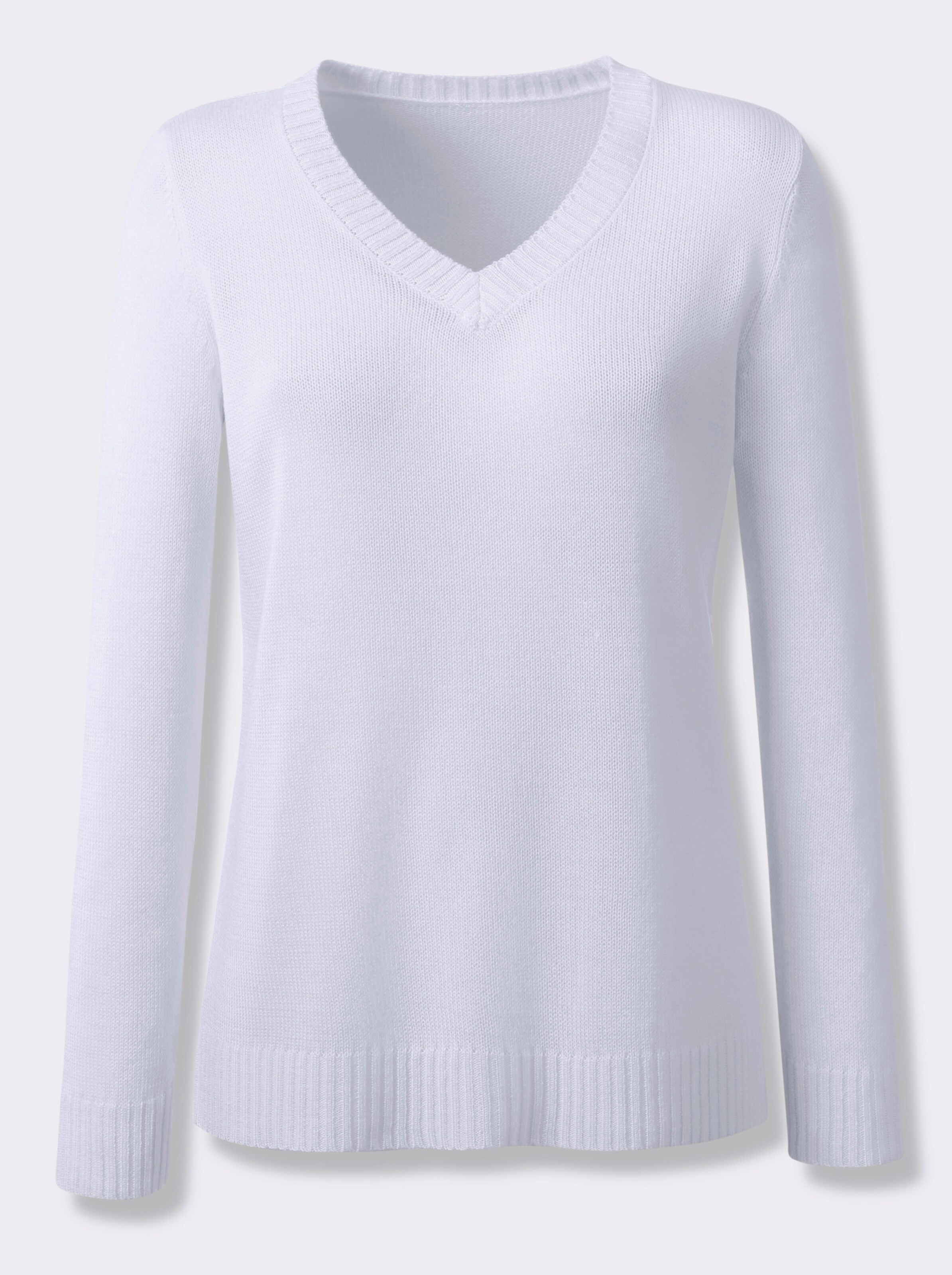 V-Ausschnitt-Pullover