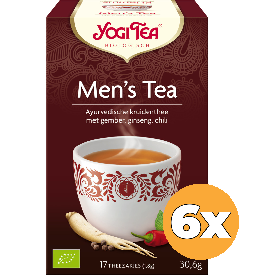 6x Yogi Tea Men’s tea bio (17 stuks)