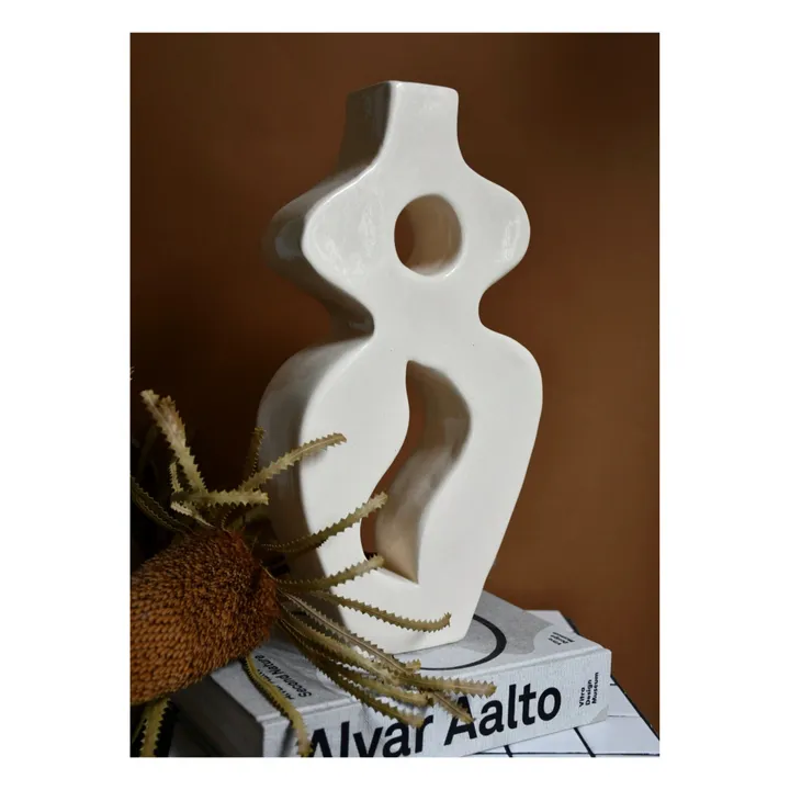 Beldy Vase en céramique Appolina | Blanc