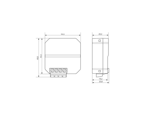 Theben Universele Dimmer DIMAX 545 plus P grijs 5450130