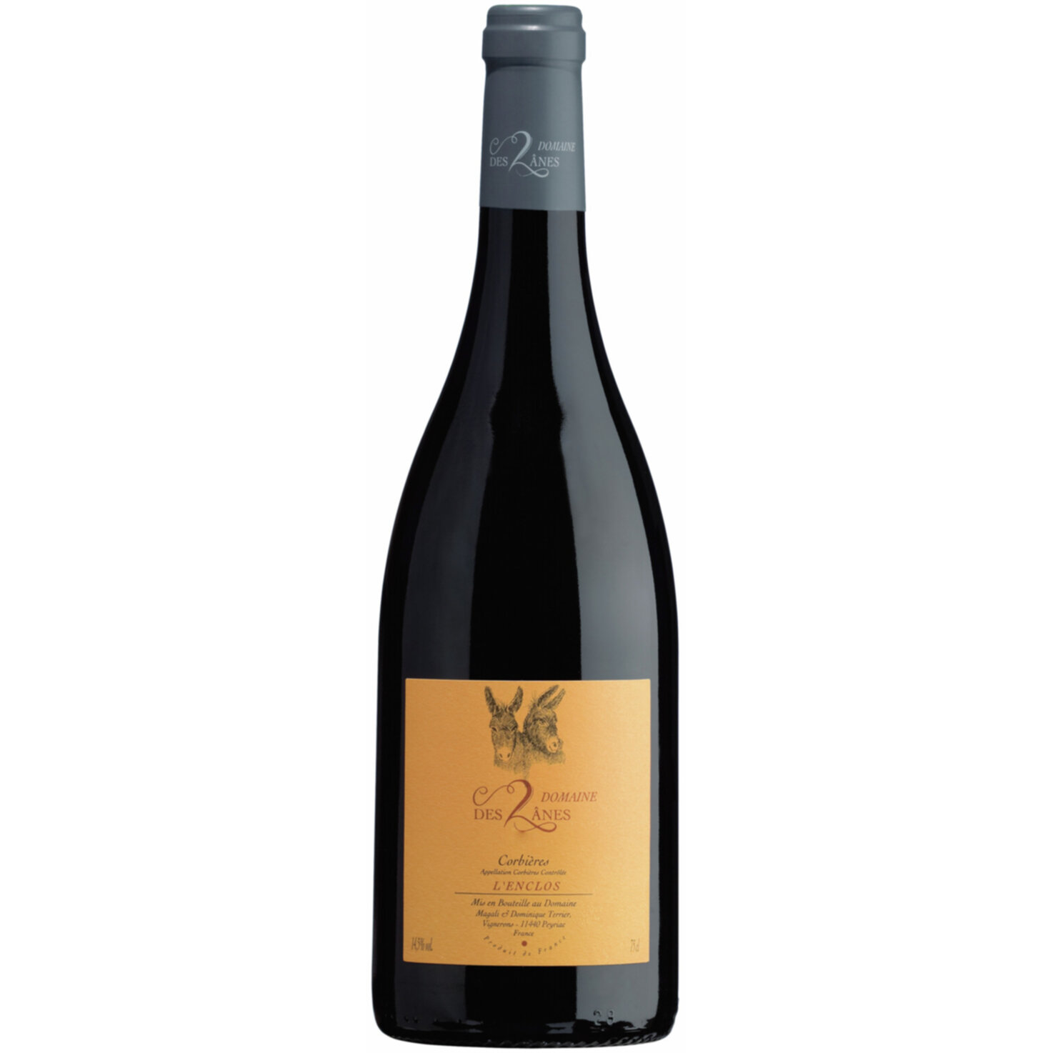 Languedoc AOC L'Enclos Corbières Domaine de 2 Anes -75cl