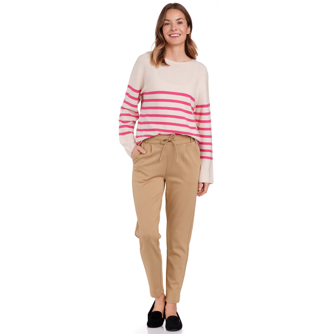 Gina Benotti Damen Jogpants mit Tunnelzug hellbraun