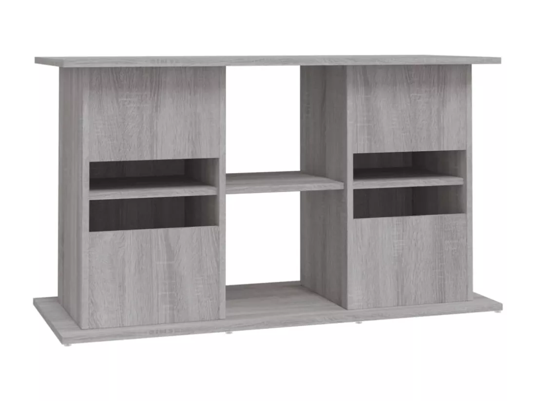 Support pour aquarium sonoma gris 101x41x58cm bois d'ingénierie