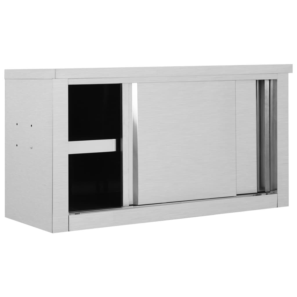 vidaXL Wandgemonteerde keukenkast met schuifdeuren 90x40x50 cm