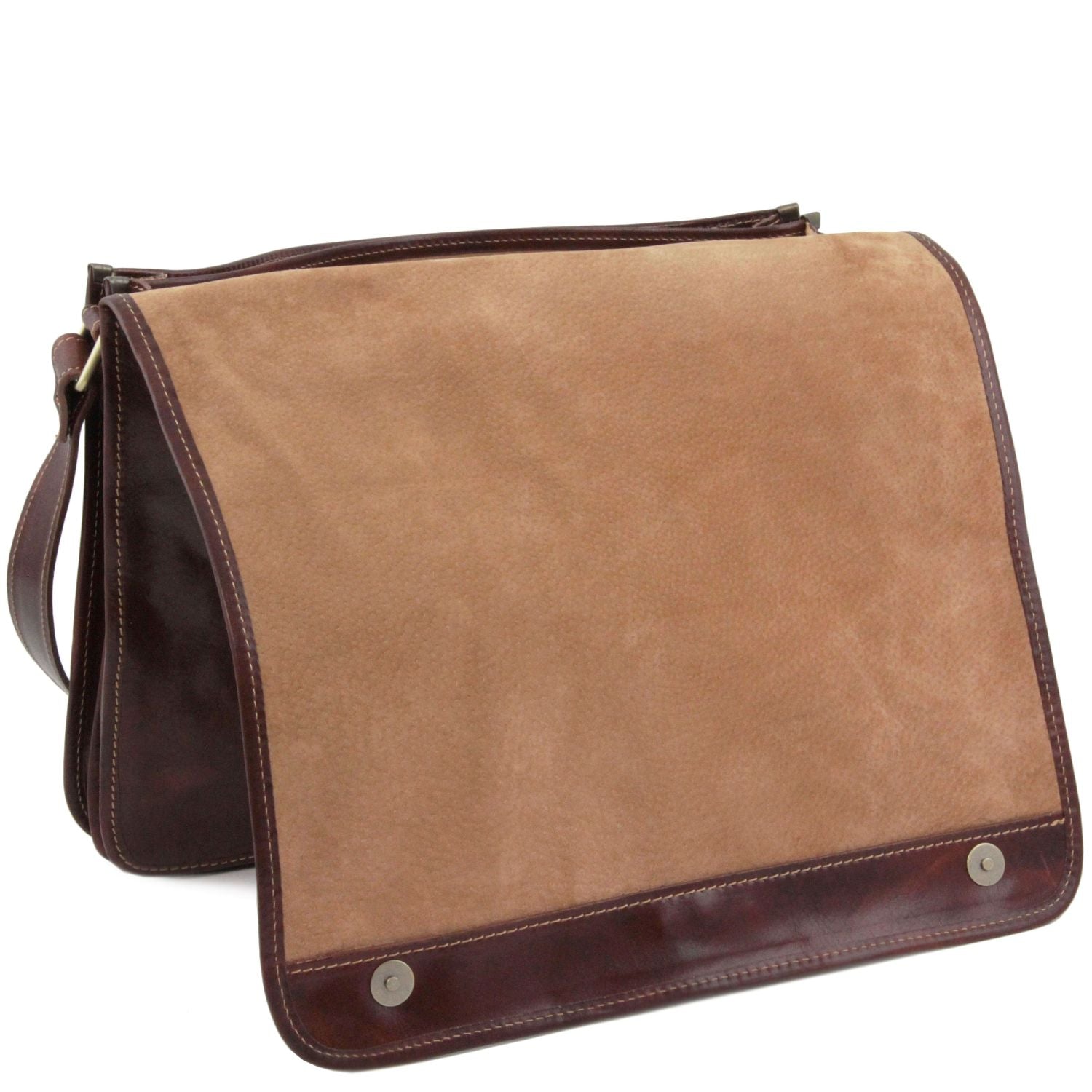 TL90475 – Schoudertas double – Crossbodytas leren tas