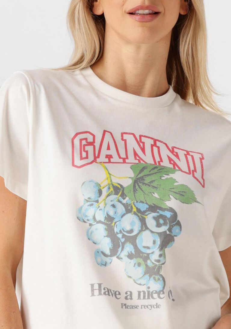 witte ganni tops & t-shirts t4230