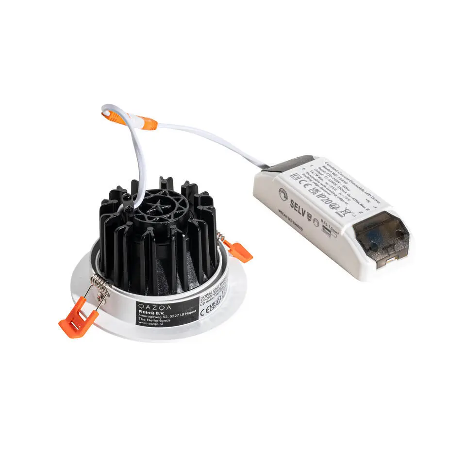 Qazqa professional inbouwspots gaius wit geïntegreerde led