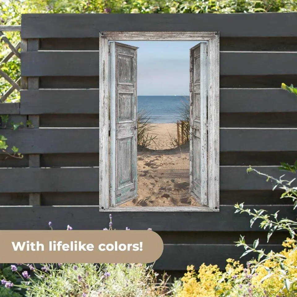 MuchoWow Tuinposter 80x120cm Duin Strand Doorkijk Zomer