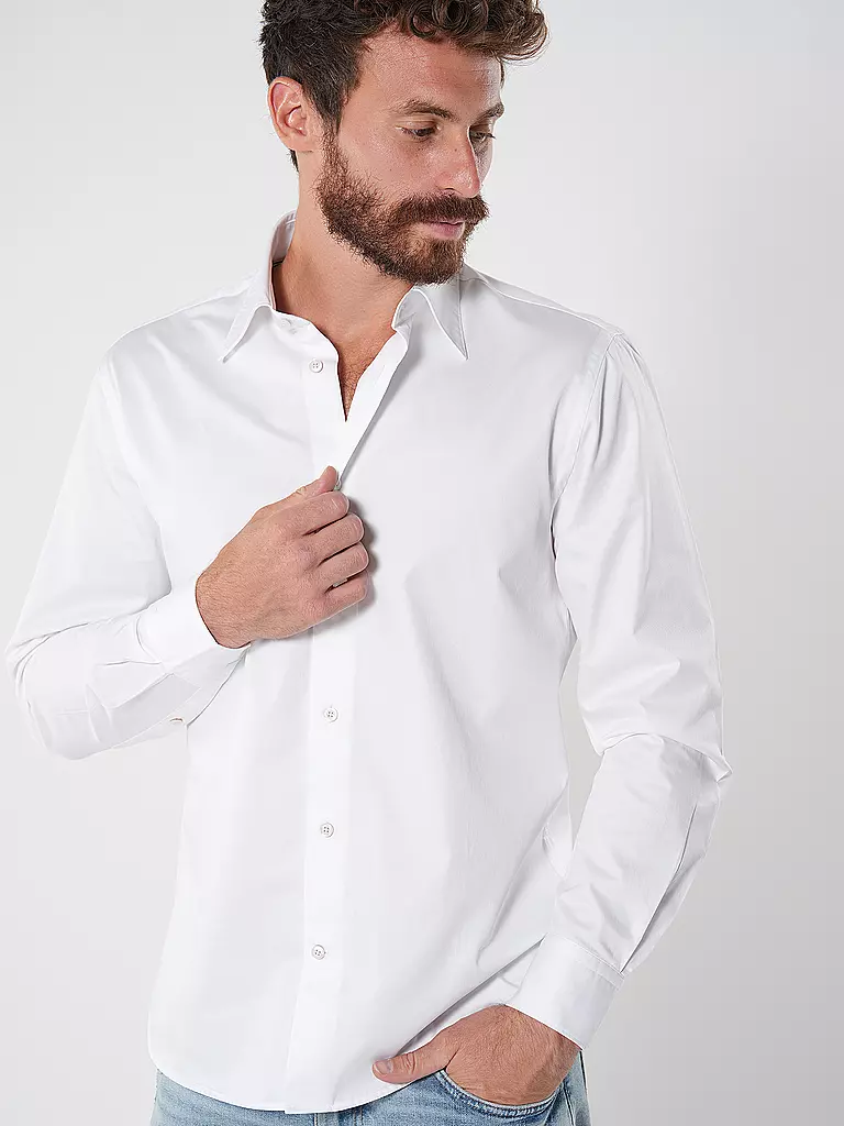 TOMMY HILFIGER Hemd Slim Fit  weiss