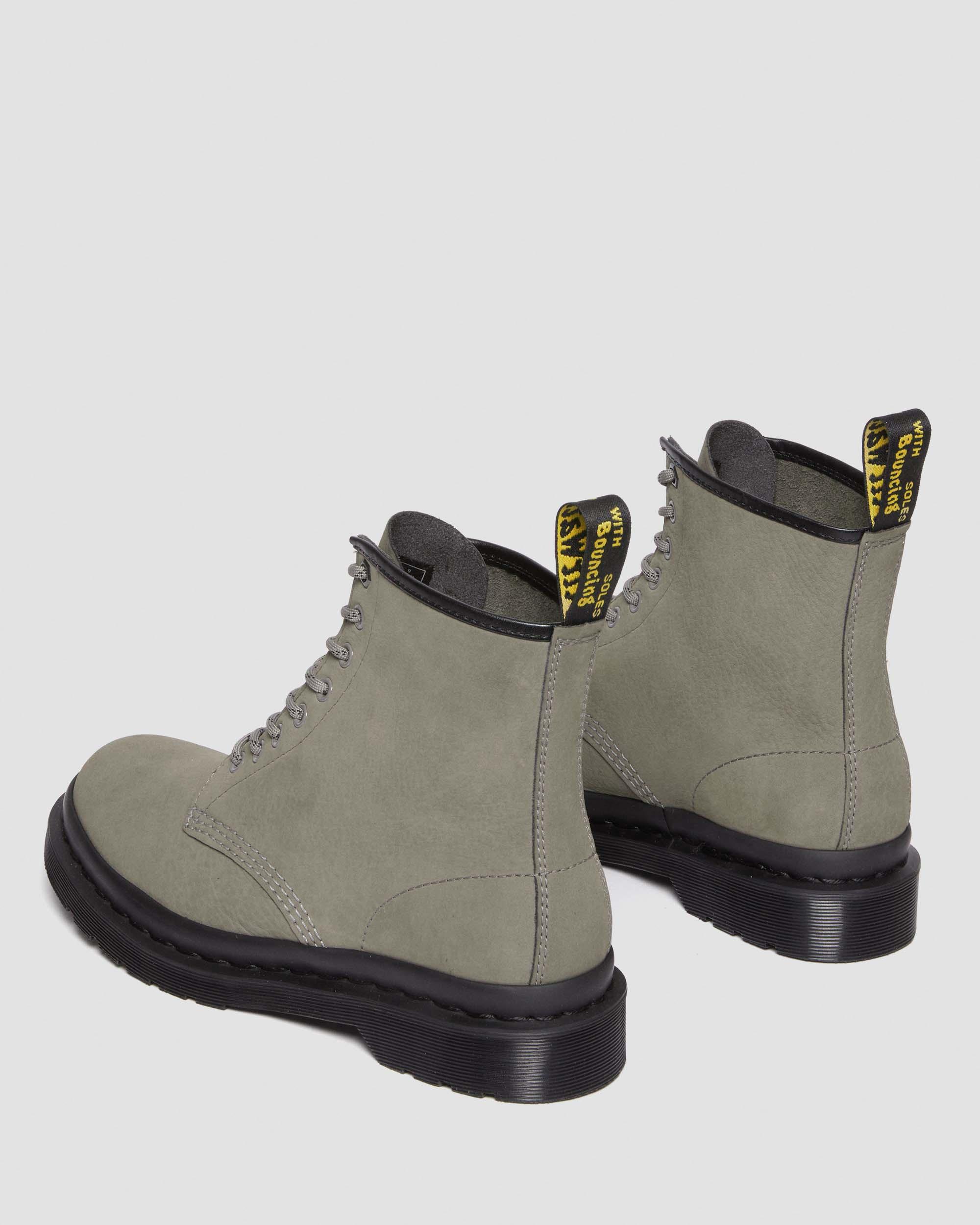 1460 Milled Nubuck Leather Lace Up Boots