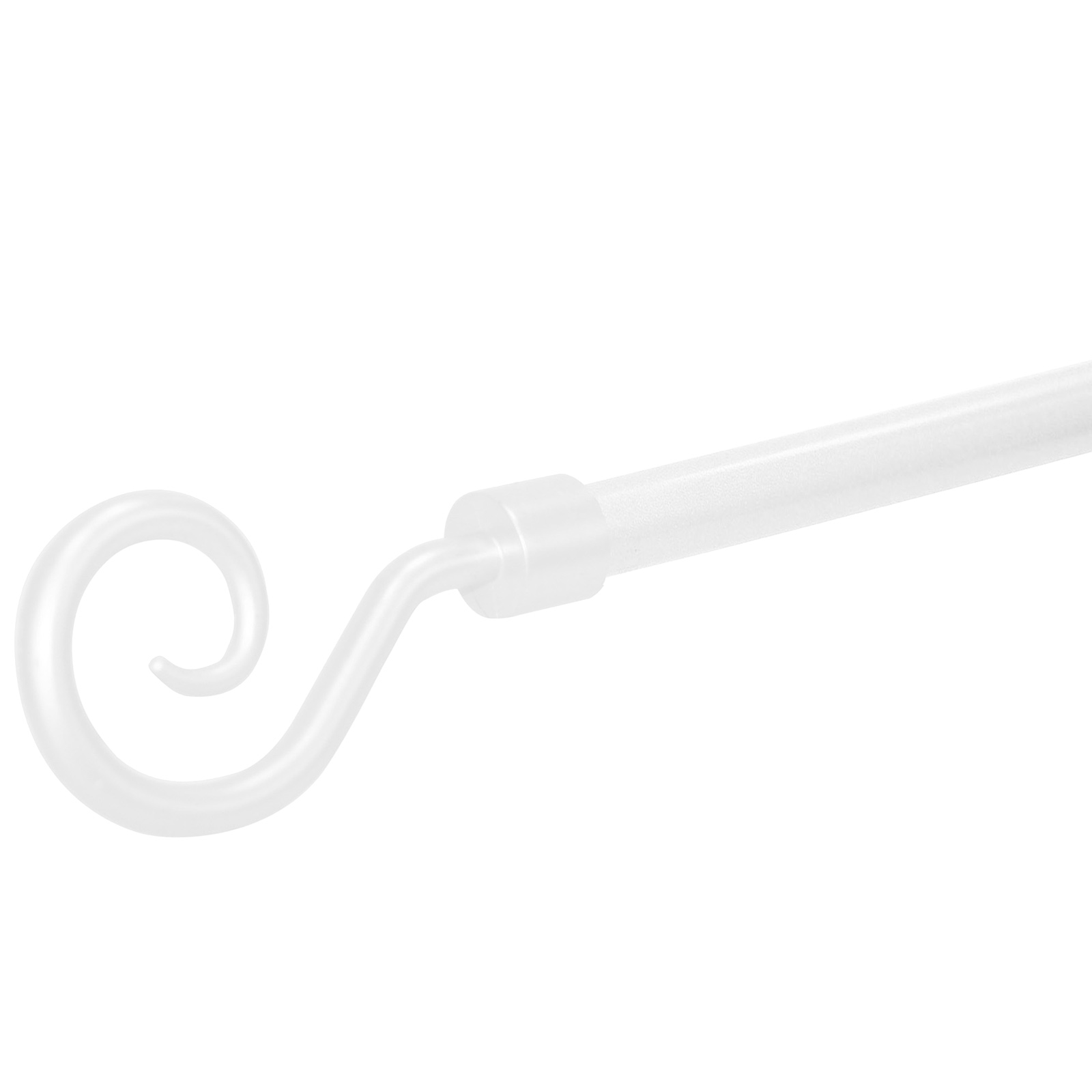 Stilgarnitur - weiß - Kringel - 3 Wandhalter - ausziehbar