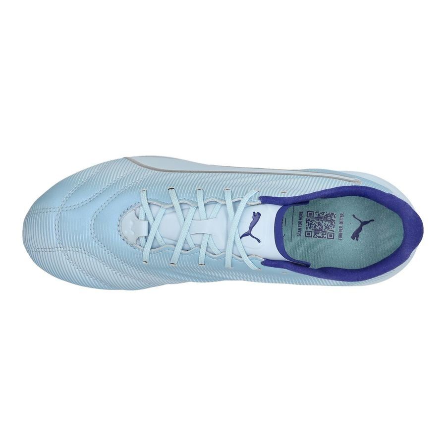PUMA King Pro FG/AG Light Up - Icy Blue/Turquoise/Lapis Lazuli Femme ÉDITION LIMITÉE