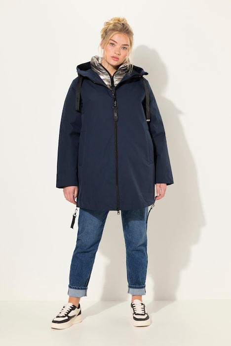 2 in 1 Softshelljacke, Kapuze, wasserabweisend, Mix & Match