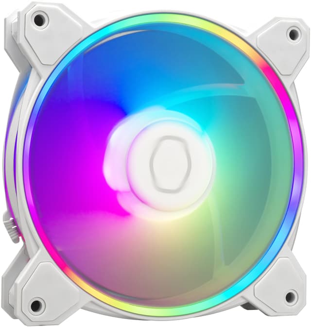 Coolermaster MasterFan MF120 Halo2 RGB PWM blæser (hvid)