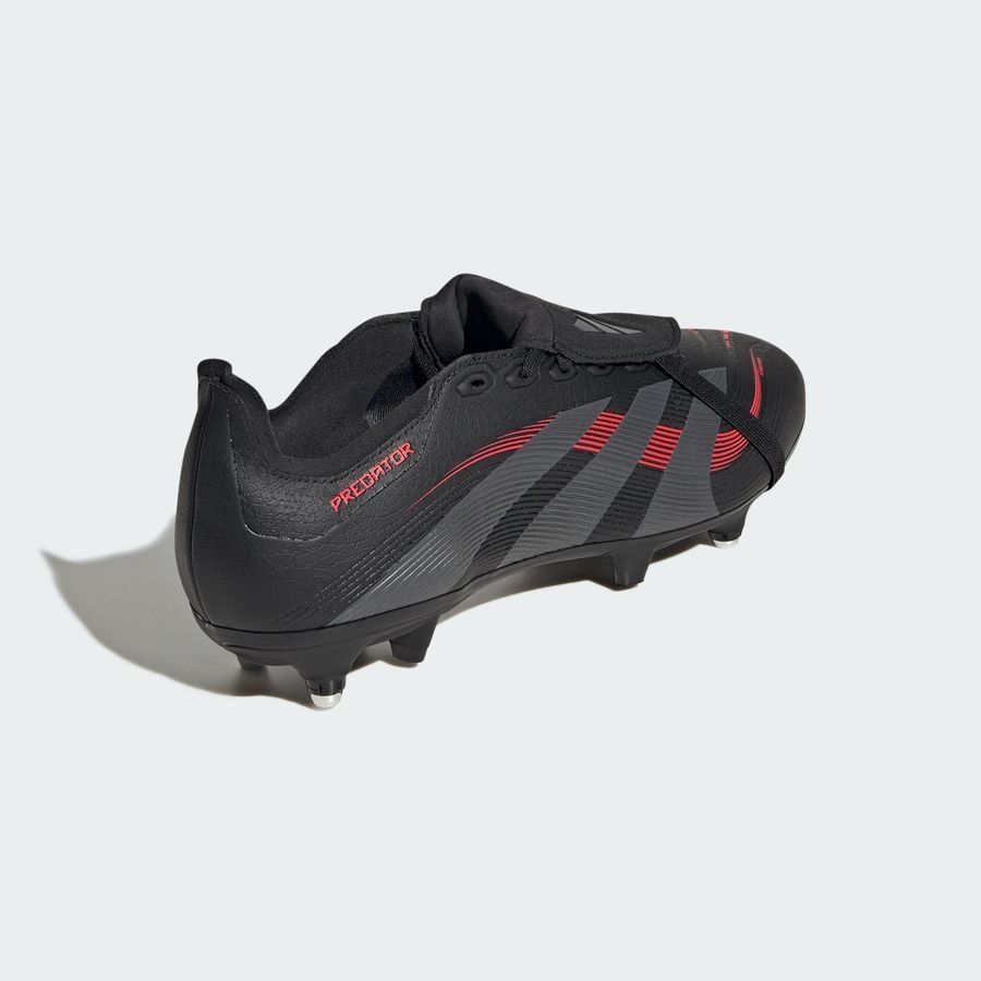 adidas Predator League Fold-over Tongue SG Stealth Victory - Noir/Gris/Lucid Red