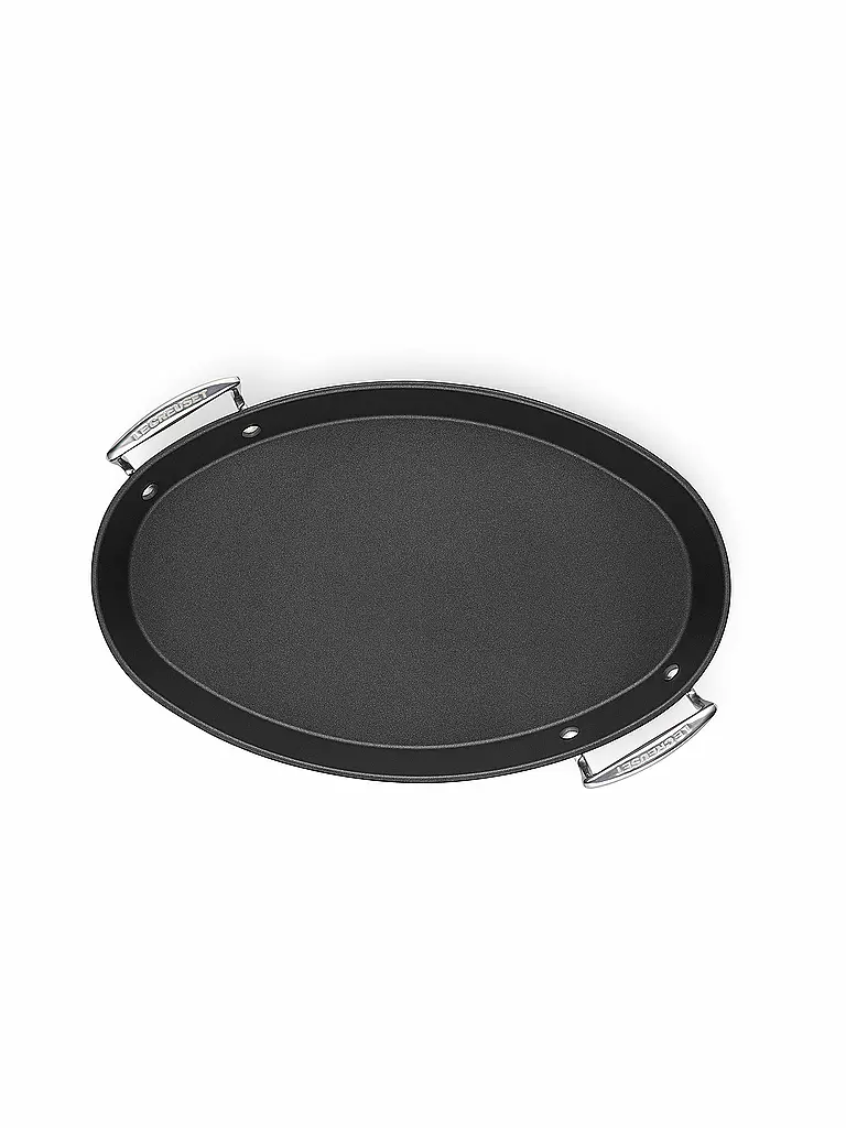 LE CREUSET Aluminium-Antihaft ovale Pfanne 40cm Schwarz schwarz