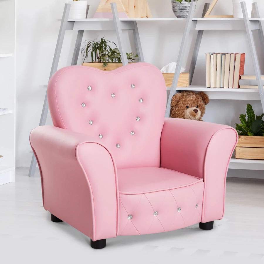 HOMCOM Kindersessel Prinzessin rosa