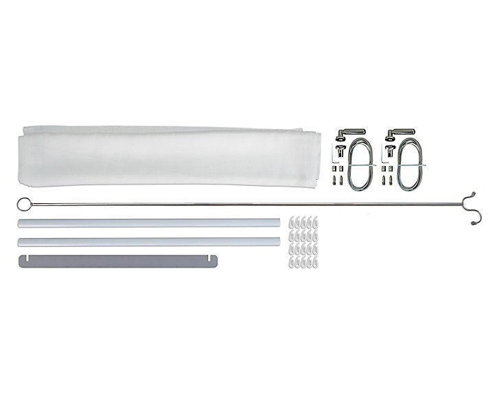 Store de toit pour pergola 300 x 546 cm blanc