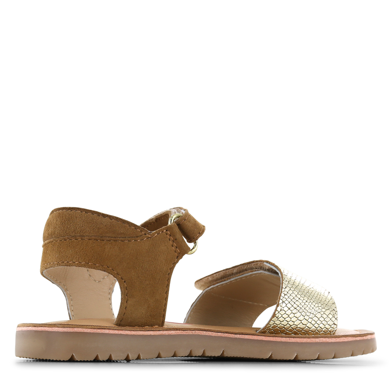 Shoesme cognac-goldene Sandale