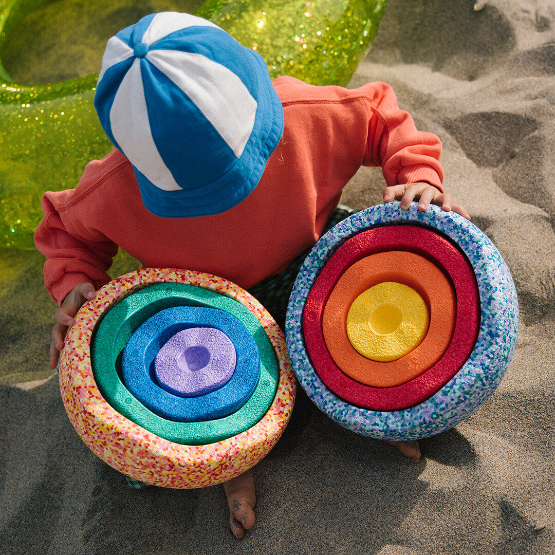 Stapelstein summer rainbow set classic 8st