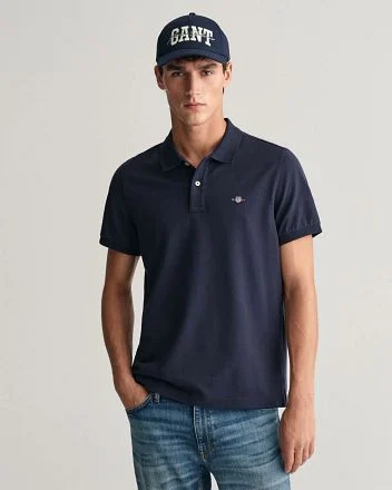 Gant Shield Piqué Poloshirt Navy 2210-433 kopen