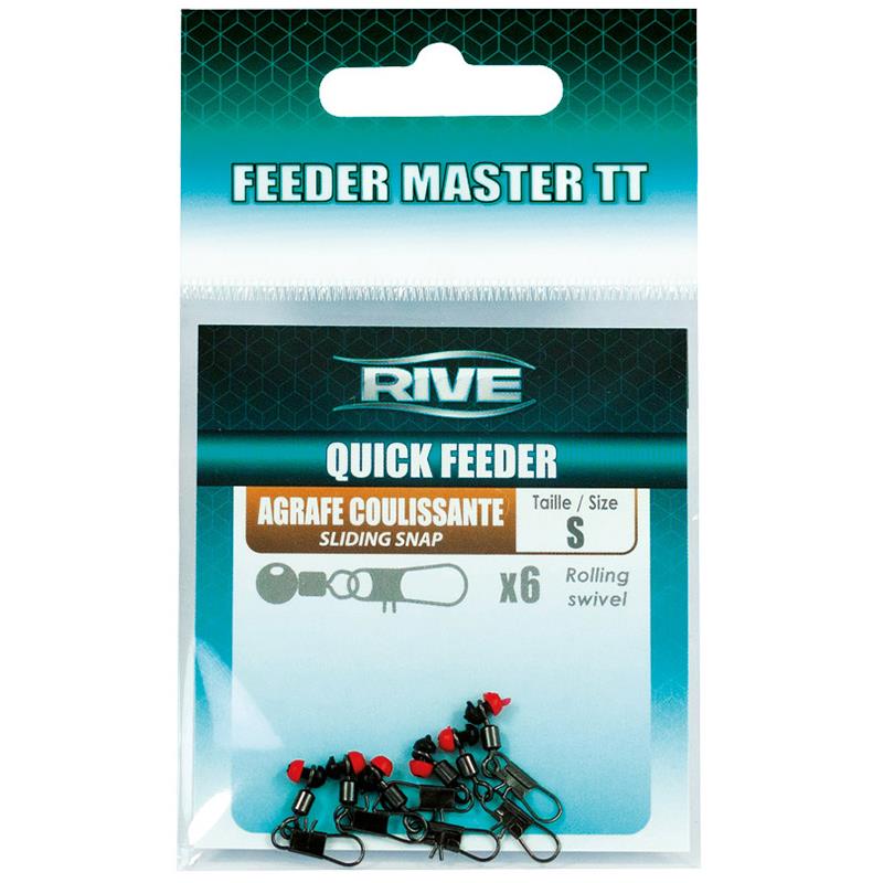 Emerillon Agrafe Coulissant Rive Quick Feeder Master Tt - Par 6