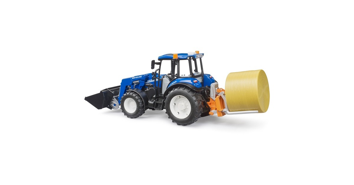 bruderNew Holland T5.120 met voorlader, kiepbak en vorken Modelvoertuig  (02187)