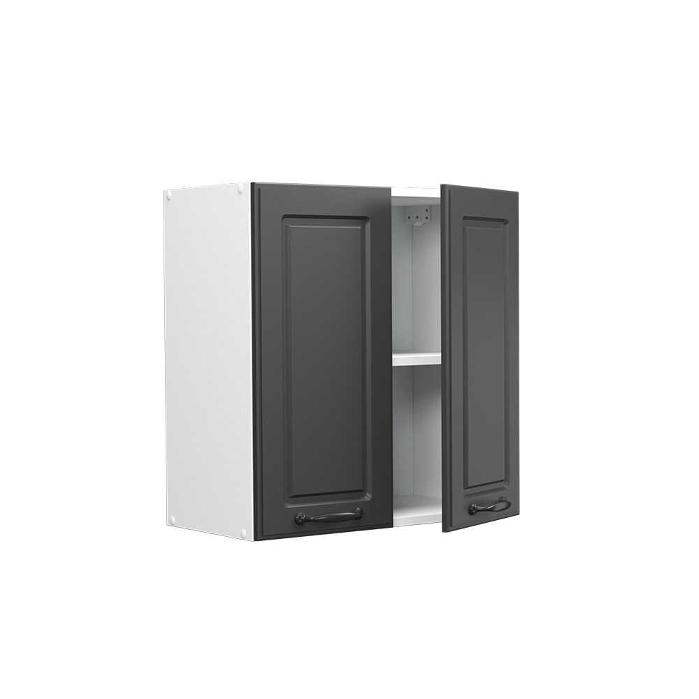 Vicco Hängeschrank Küchenschrank Küchenzeile Landhaus R-Line 60 cm Weiß-Anthrazit