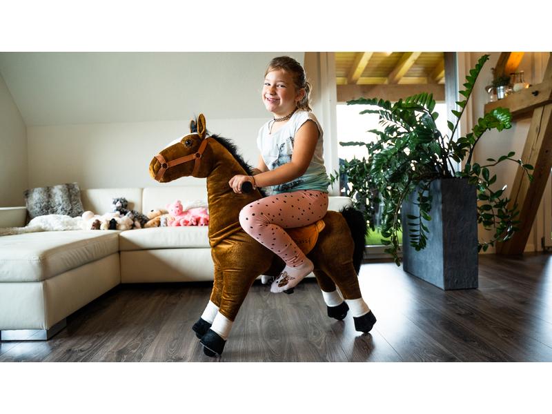 zoosy Reittier Pferd Gr. M Reitpferd mit Rollen an den Füssen