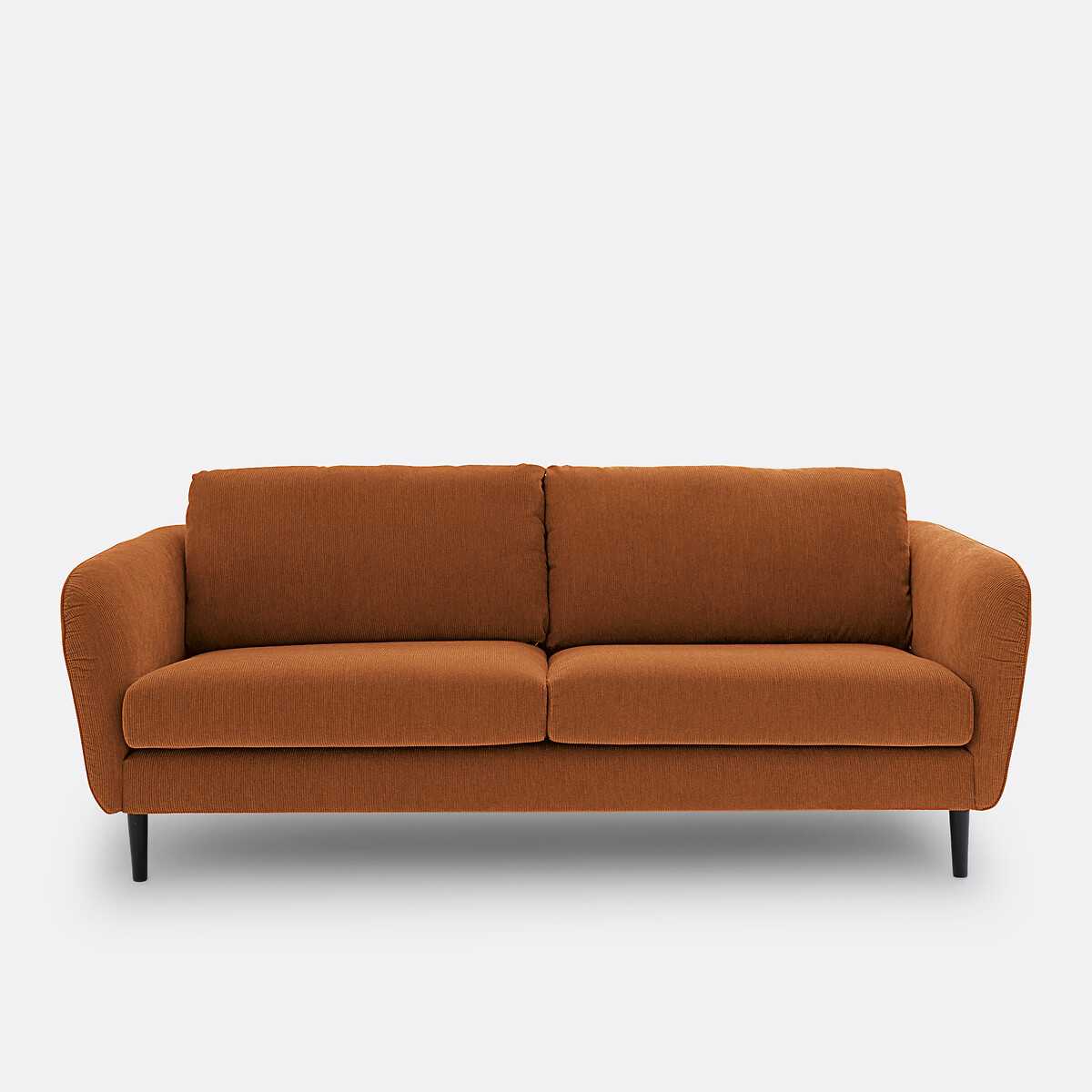 LA REDOUTE INTERIEURS<br>Sofá fixo de 3 a 4 lugares, veludo canelado, Amy
